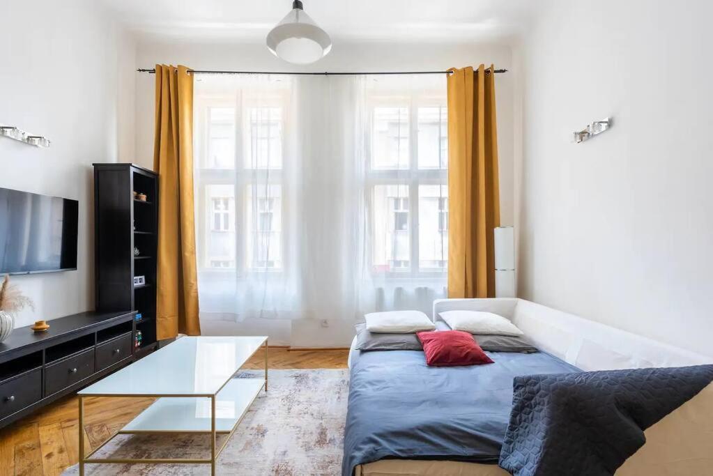 פראג Spacious Apartment With Balcony At Wenceslas Sq מראה חיצוני תמונה